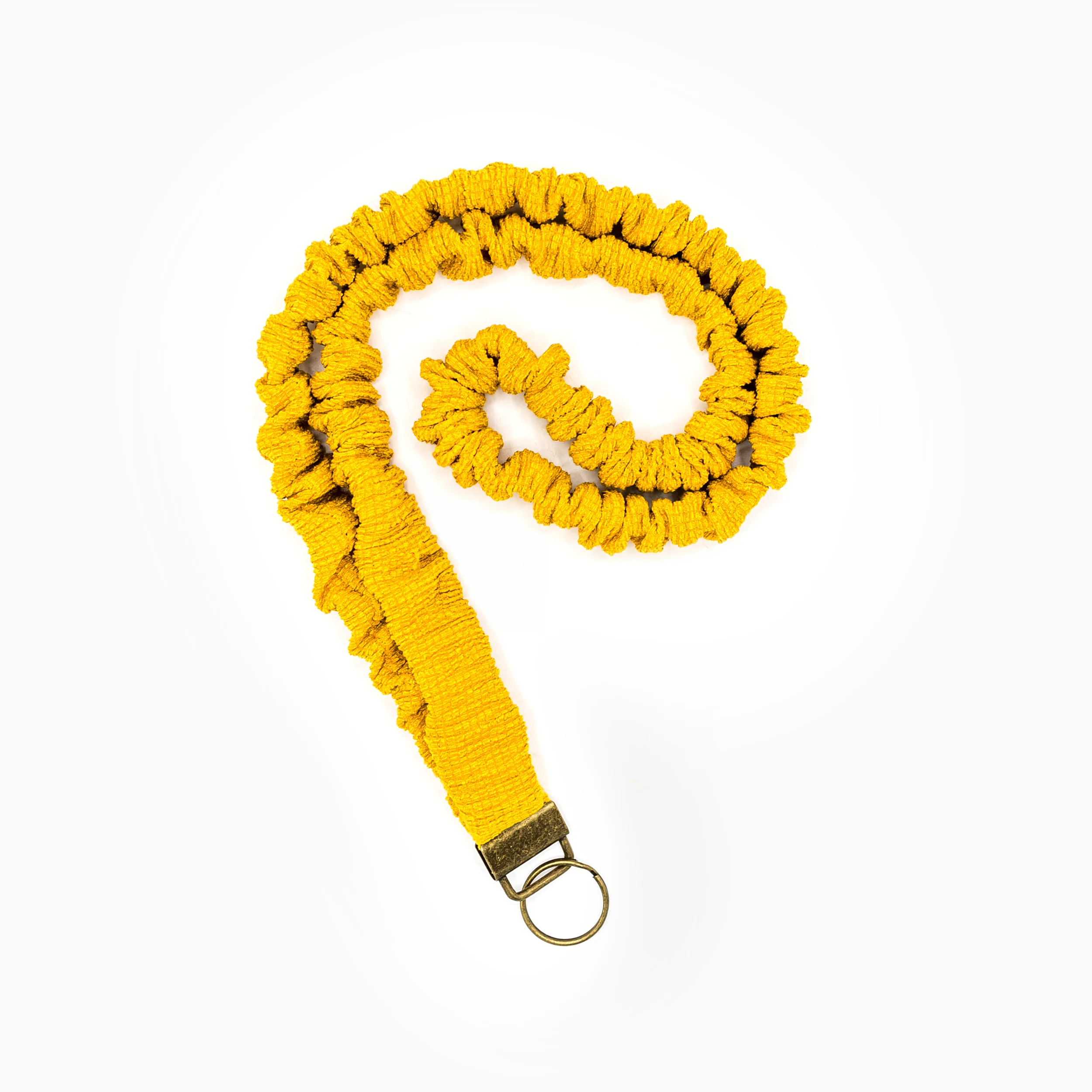 Scrunchie Keycord - Rainbow Geel
