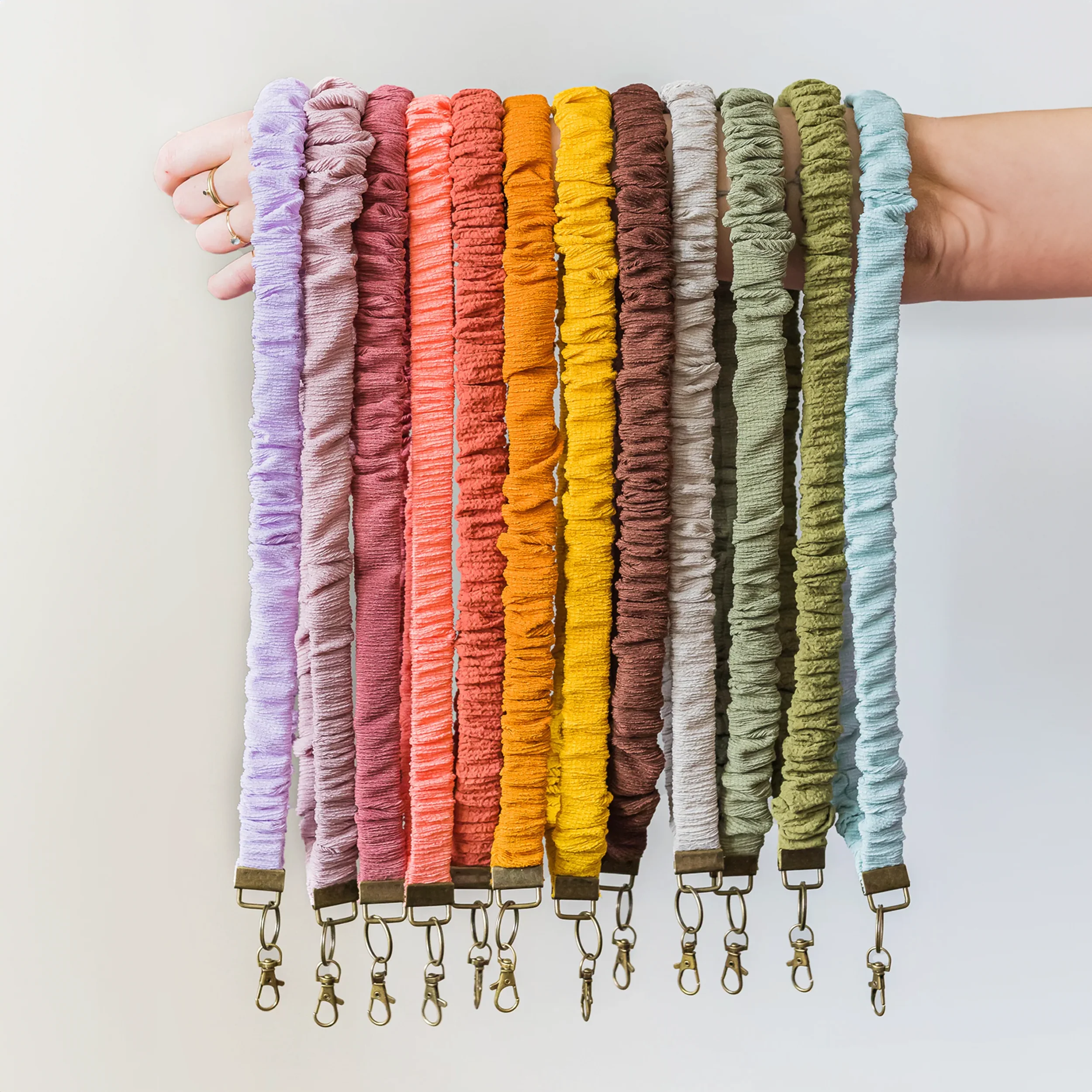 Scrunchie Keycord - Rainbow Mint - Image 2