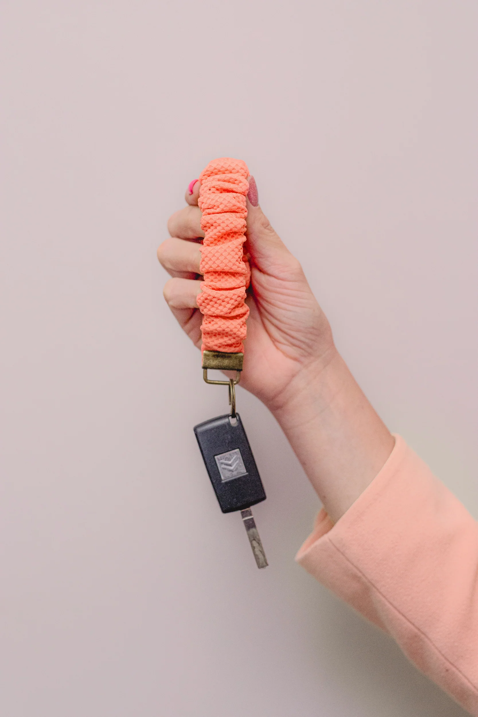 Scrunchie sleutelhanger - Be My Valentine - Peach - Image 2