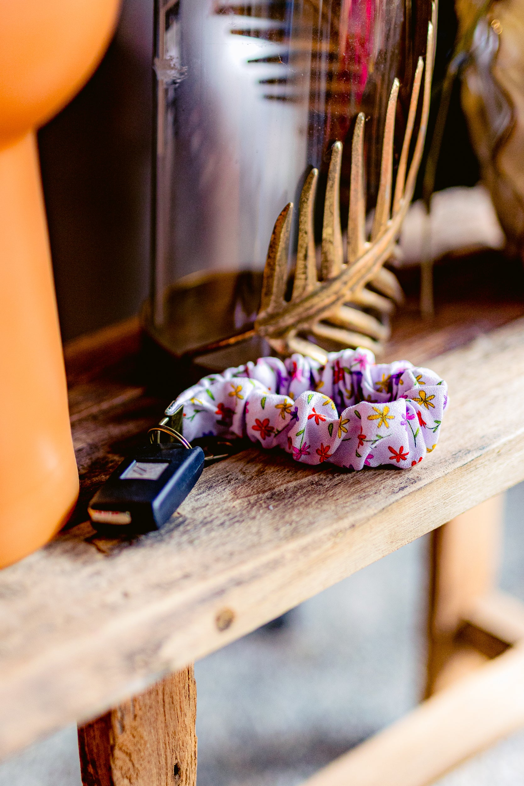 Scrunchie Sleutelhanger - Bloemen - Matia Collectie - Image 3